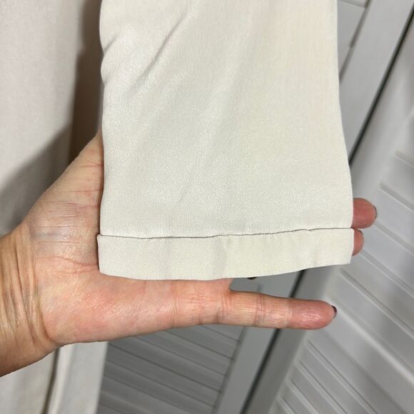 Fluet Silk Mini Dress Size Small Cream Off White - Picture 10 of 12